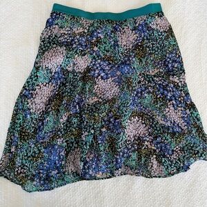 Anthropologie Multicolor Floral Skirt